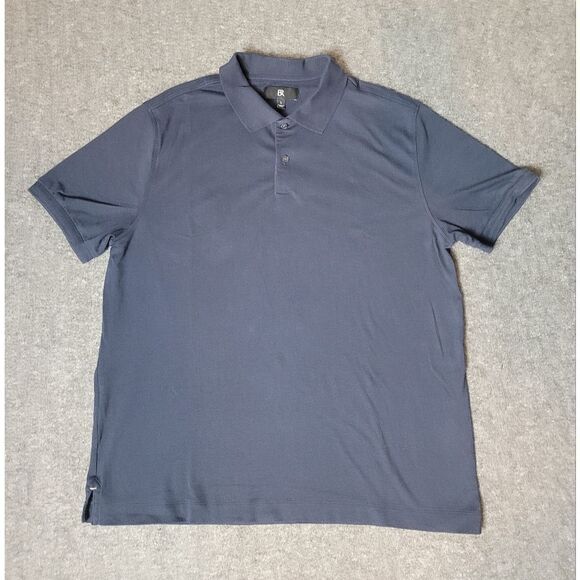 Banana Republic Luxury Touch Heather Men's Size L Blue Standard Fit Polo Shirt - Picture 1 of 8